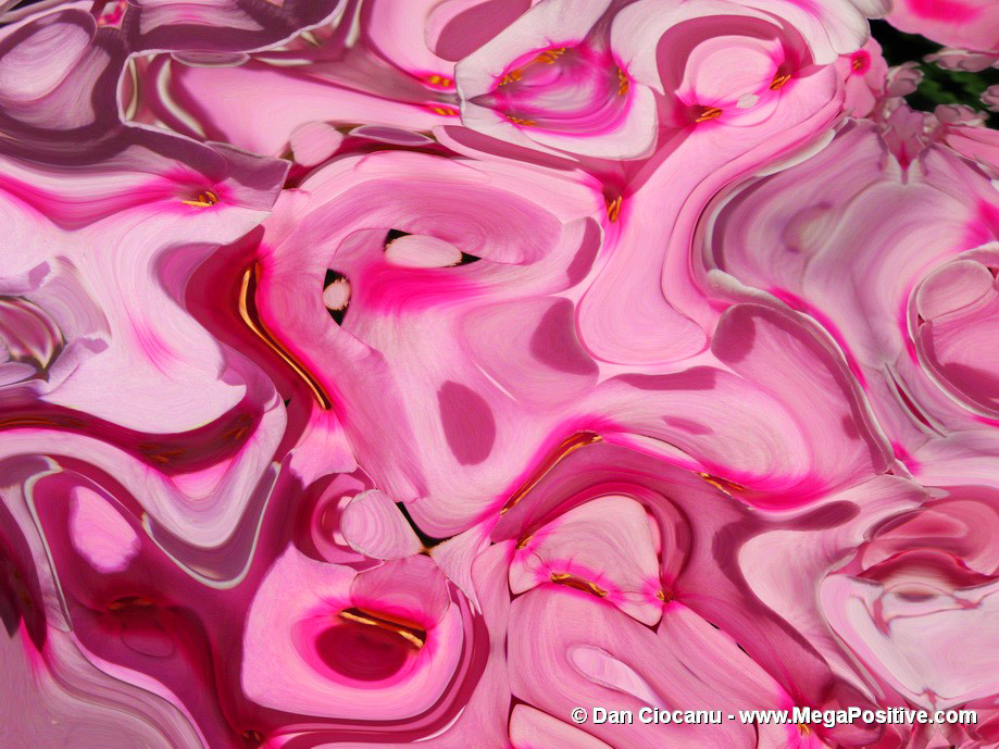 Pink Corridor - pink abstract art oil painting for sale